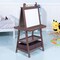 Kids Easel Double Sided Blackboard Whiteboard Art Station Brown